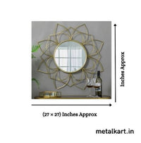 Thumbnail for Metallic Lotus Mirror (24 x 24 Inches)