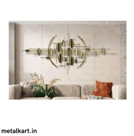 Metallic Luminous Lattice Wall Art (59 X 26.3 Inches)