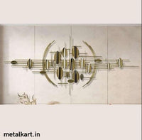 Thumbnail for Metallic Luminous Lattice Wall Art (59 X 26.3 Inches)