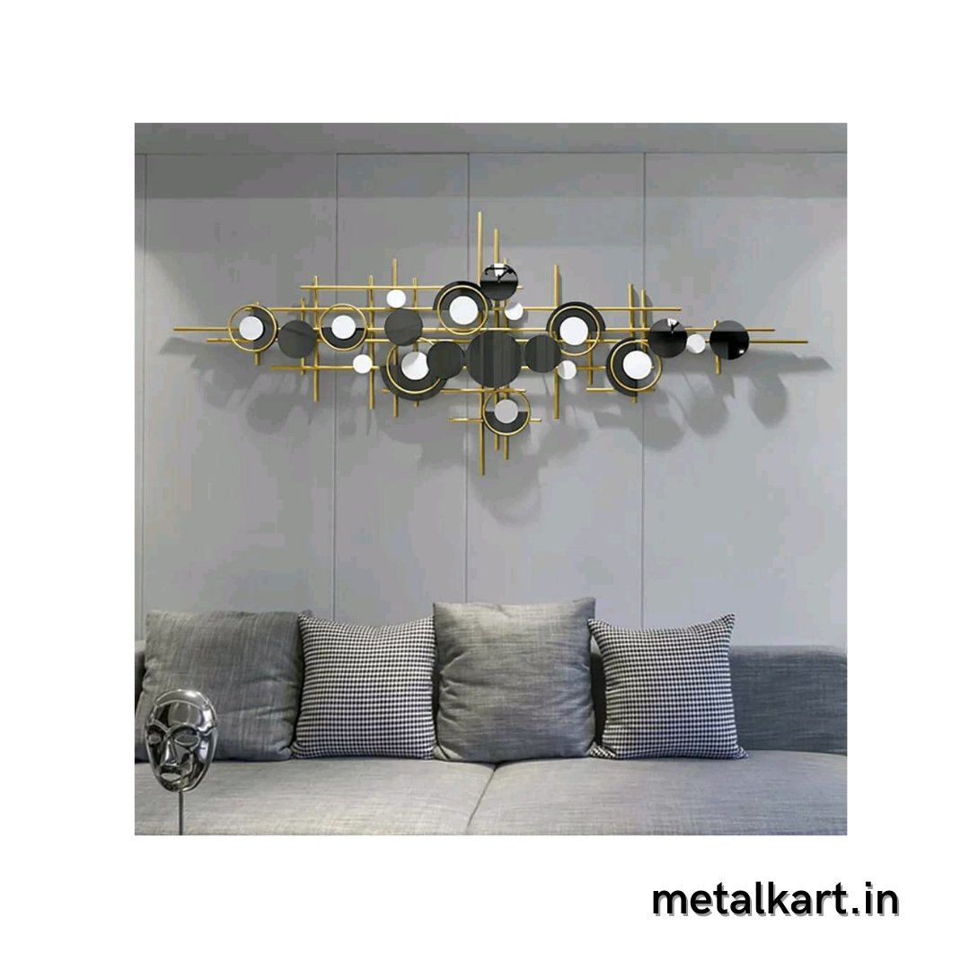 Metallic minimalist wall design (55 x 25 Inches)