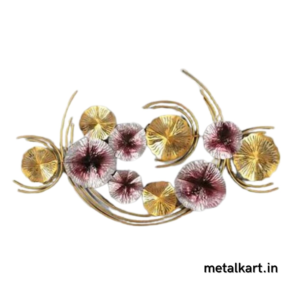 Metallic Moon plates wall decor (46 x 26 Inches)