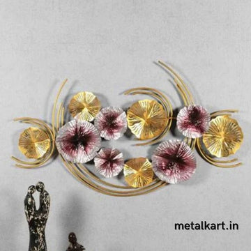 Metallic Moon plates wall decor (46 x 26 Inches)