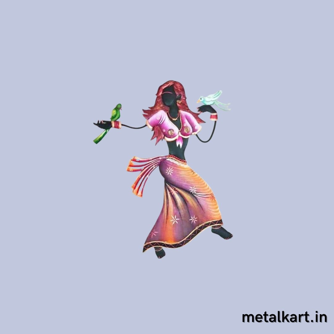 Metallic Nartaki Wall sculpture (24 x 18 Inches)