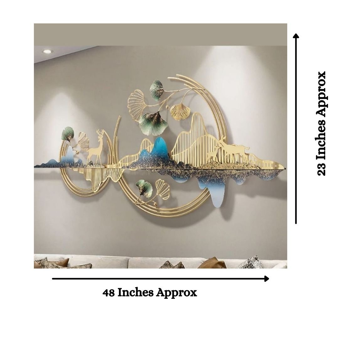 Metallic Nature Wall Art (48 x 23 Inches)