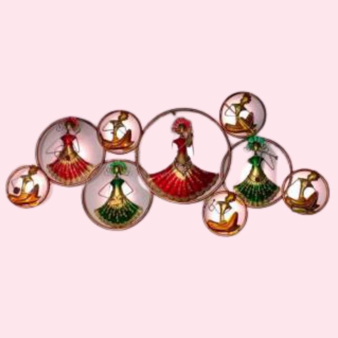 Metallic Nine Circle Doll (56x3x25 Inches)