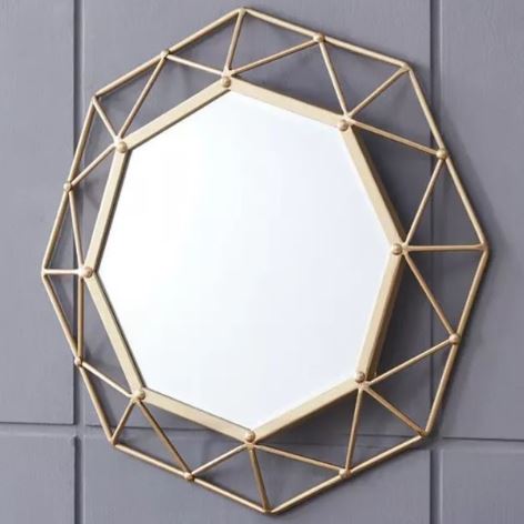 Metallic Octagonal Mirror (24 x 24 inches)