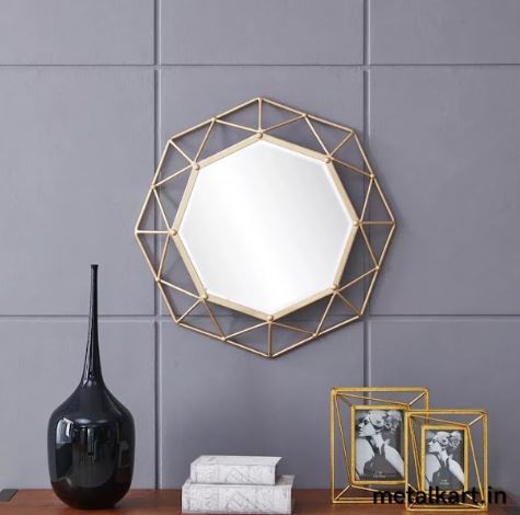 Metallic Octagonal Mirror (24 x 24 inches)