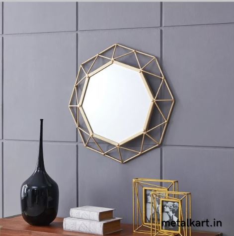 Metallic Octagonal Mirror (24 x 24 inches)