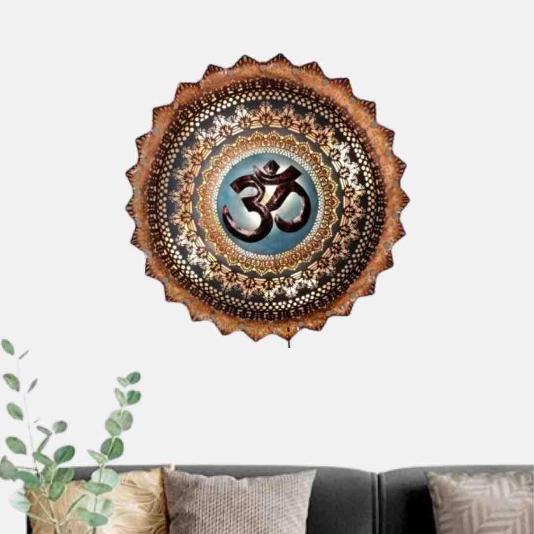 Metallic Om Circle (32 * 32 Inches)