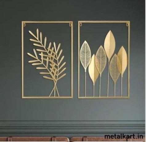 Metallic Organic Oasis Wall Accent (16 x 24 Inches) Each Panel