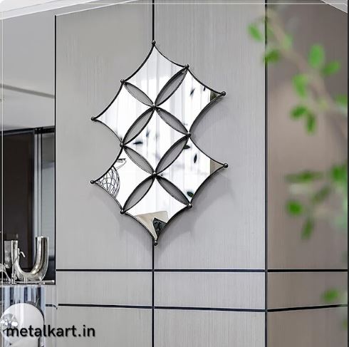 Metallic Parallelogram Constellation Wall Mirror (25 x 36 Inches)