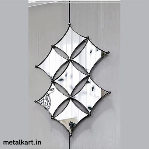 Metallic Parallelogram Constellation Wall Mirror (25 x 36 Inches)