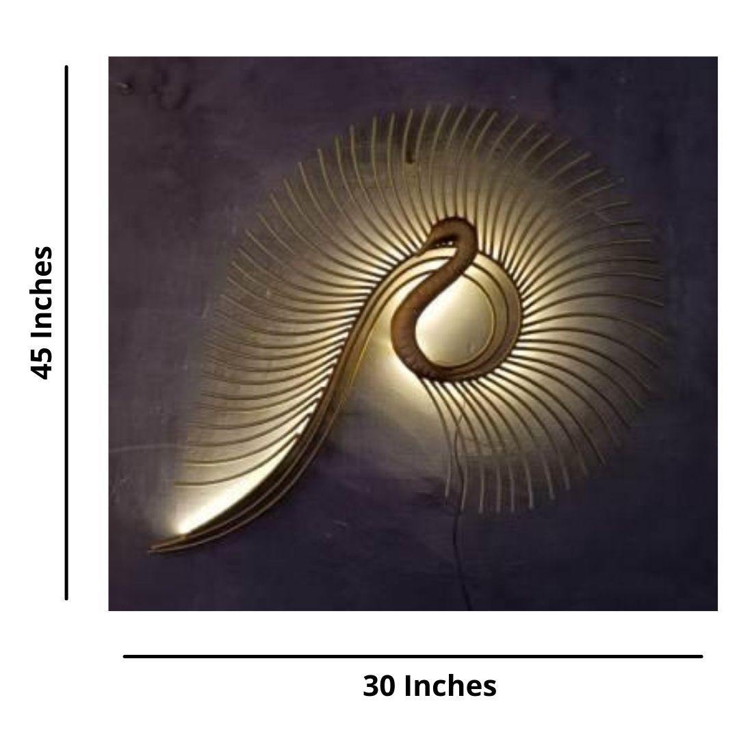 Metallic Pipe Peacock (45 * 30 Inches)