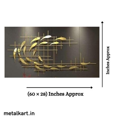 Metallic Pisces Rhapsody Wall Art (60 x 28 Inches)