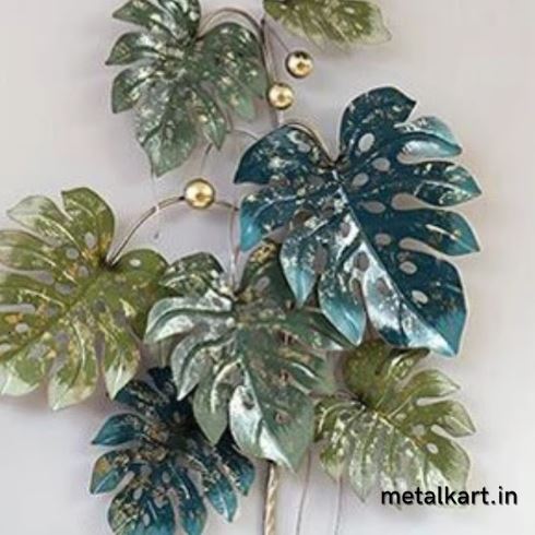 Metallic Prismatic Leaves Wall Décor (24 x 37 Inches)