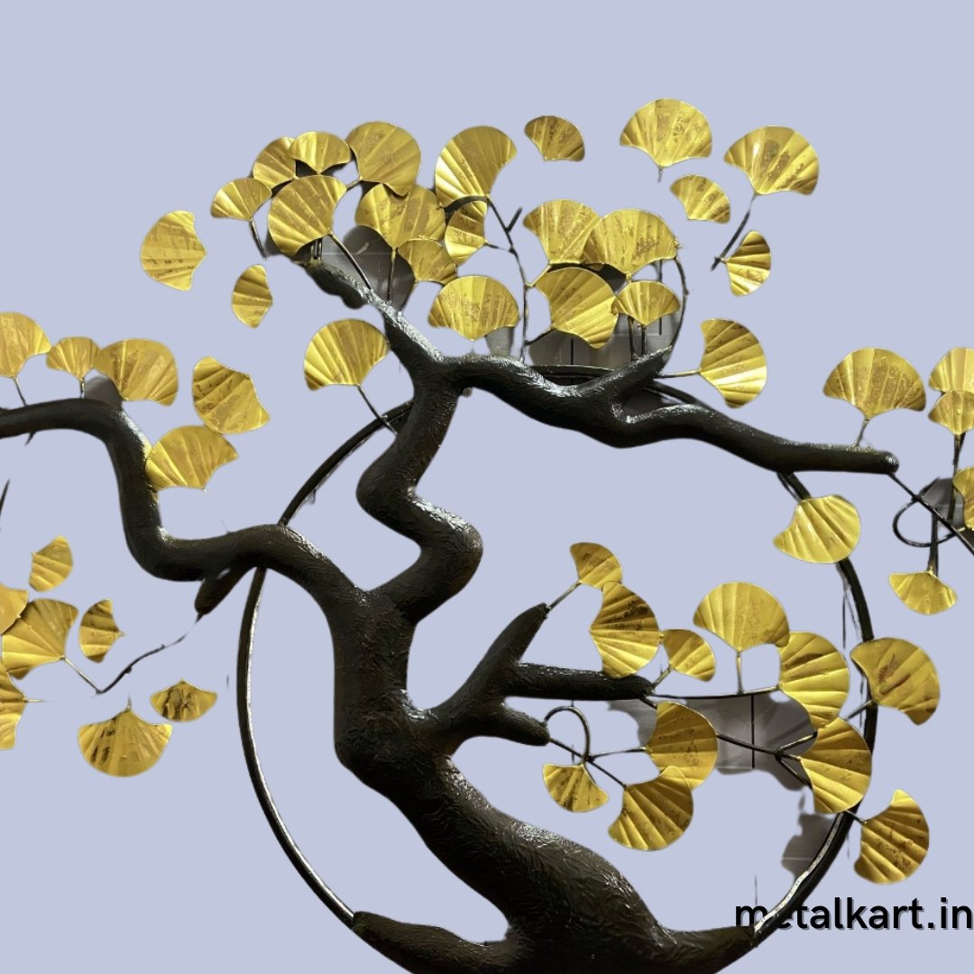 Metallic Ring tree wall design (52 x 36 Inches)