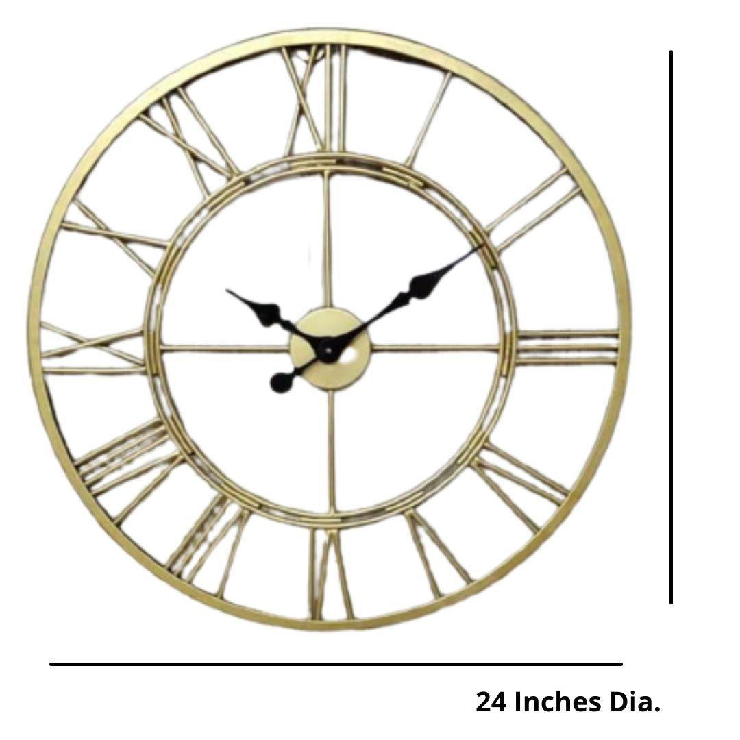 Metallic Roman retro Clock (Día 24 Inches)