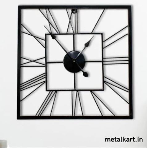 Metallic Roman Simplicity Wall Clock (20 x 20 Inches)