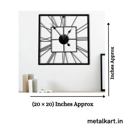 Metallic Roman Simplicity Wall Clock (20 x 20 Inches)