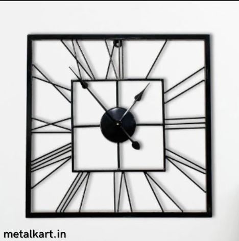 Metallic Roman Simplicity Wall Clock (20 x 20 Inches)