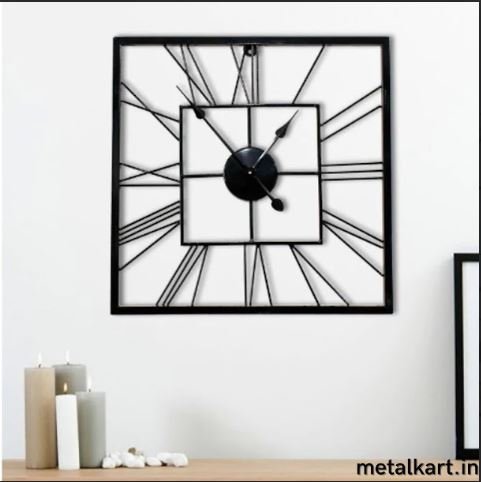Metallic Roman Simplicity Wall Clock (20 x 20 Inches)