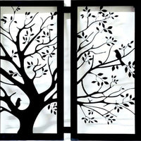 Thumbnail for Metallic Shady tree with Birds wall design