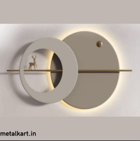 Metallic Silhouetted Stag Wall Art (39 x 20 Inches)