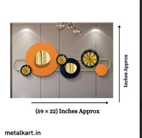 Metallic Solar Nexus Wall Art (59 x 22 Inches)