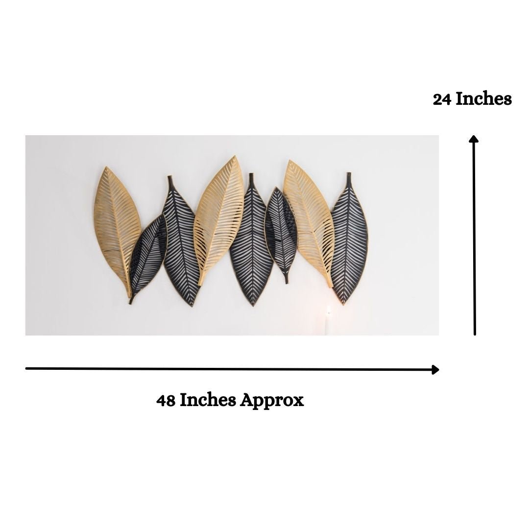 Metallic Spade Duo Color Wall Art (48 x 24 Inches)