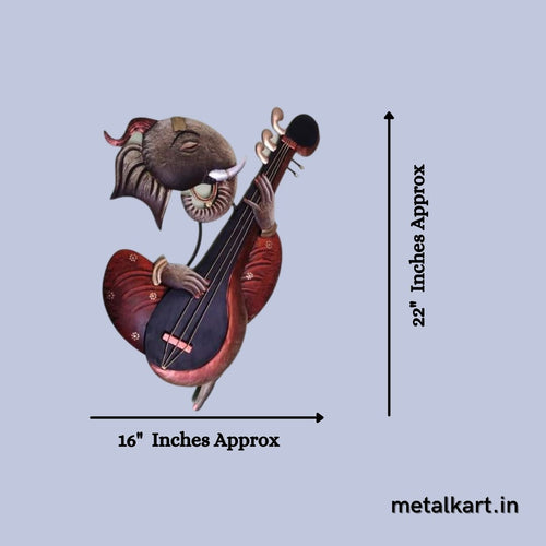 Metallic Strings with Ganesha (22 x 16 Inches)
