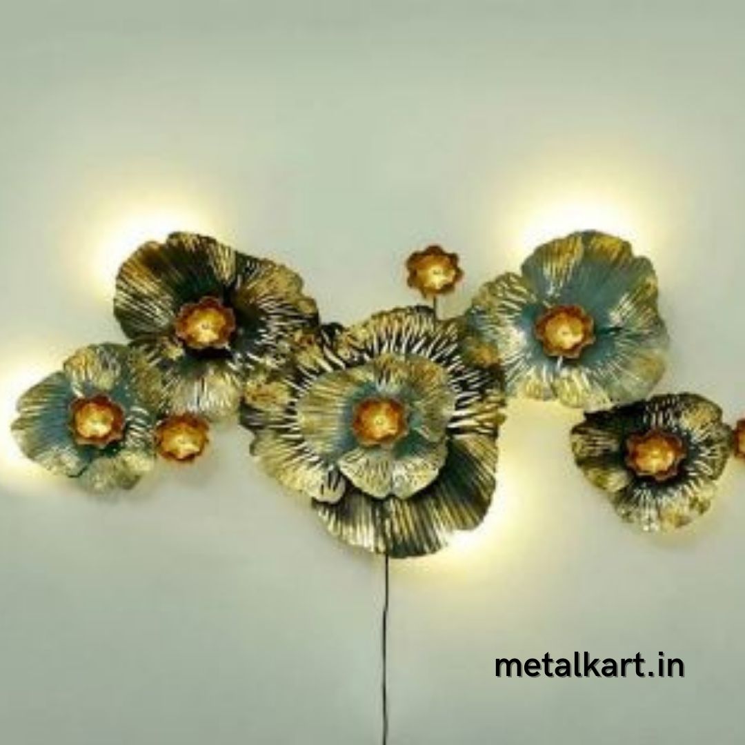 Metallic T Light Wall Art (49 x 21 Inches)