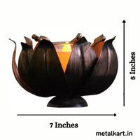 Thumbnail for Metallic T-Lite Holder In Dark Lotus For living room (07*08*05 Inches approx)