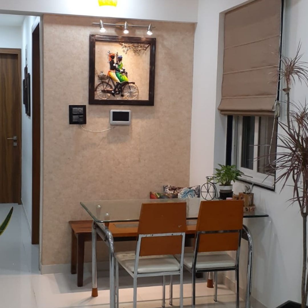 Metallic Wall Art Cycle Savari Village Life (24 * 24 Inches)