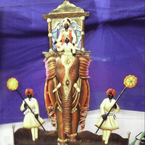 Metallic Wall Art Maharaj (24 * 30 Inches)