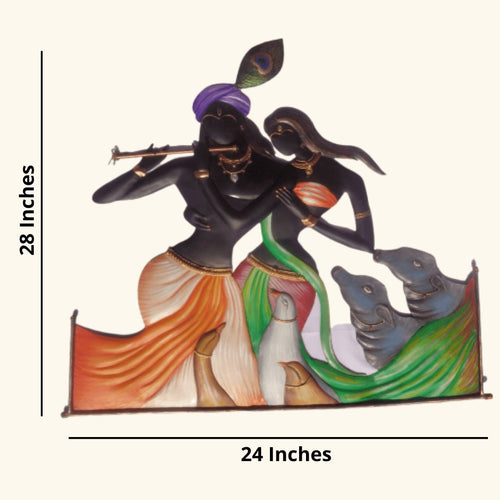 Metallic Wall Art Shringar Ras (28 x 24 inches)