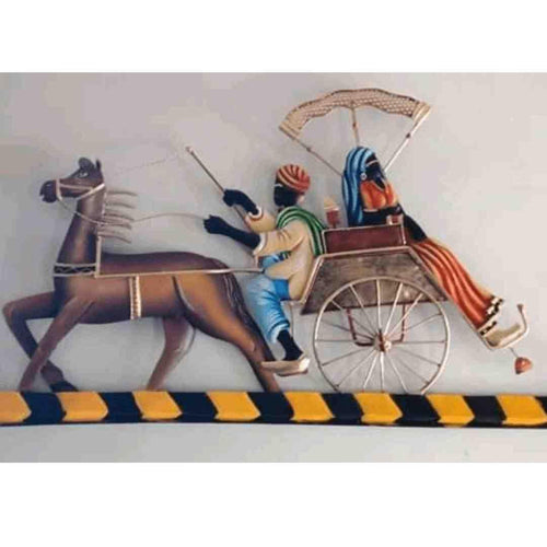 Metallic Wall Art Tanga - Village life (24 x 20 Inches)