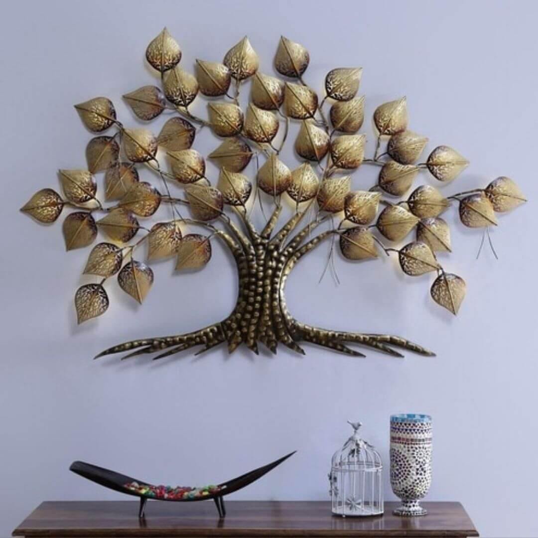 Metallic Wall Tree with LED ( Starting size 36 * 24 Inches )