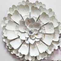 Thumbnail for Metallic White flower (Diameter 12 Inches)