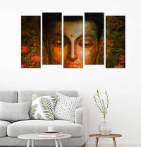 Thumbnail for Metlakart Special Starlit Serenity: The Buddha in Five Elements Wall Painting (Set of 5)