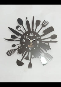 Thumbnail for Mettalic Dining Wall Clock (15 x 15 Inches)