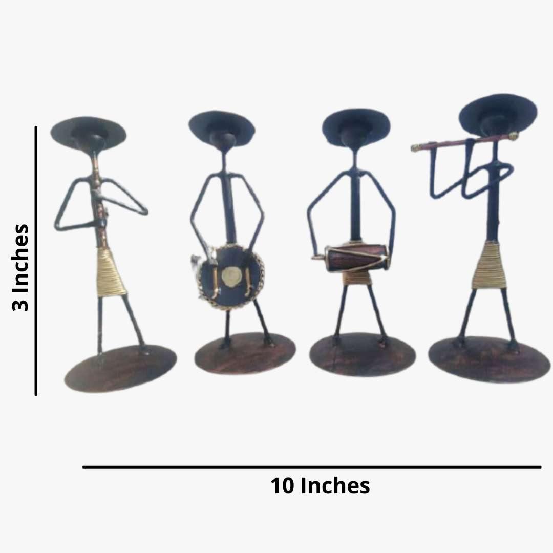Mettalic Wall Art Jugalbandi (10 * 3 Inches)