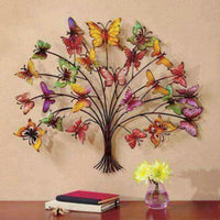 Thumbnail for Mettalic Wall Art Tree of Butterflies (24 * 22 Inches)