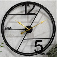 Thumbnail for Minimalistic Elegance Double ring Black Wall Clock (Dia 24 Inches)