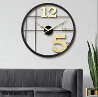 Thumbnail for Minimalistic Elegance Mono Circular Metal Wall Clock (24 x 24 Inches)