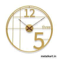 Thumbnail for Minimalistic Elegance Mono Circular Metal Wall Clock (24 x 24 Inches)