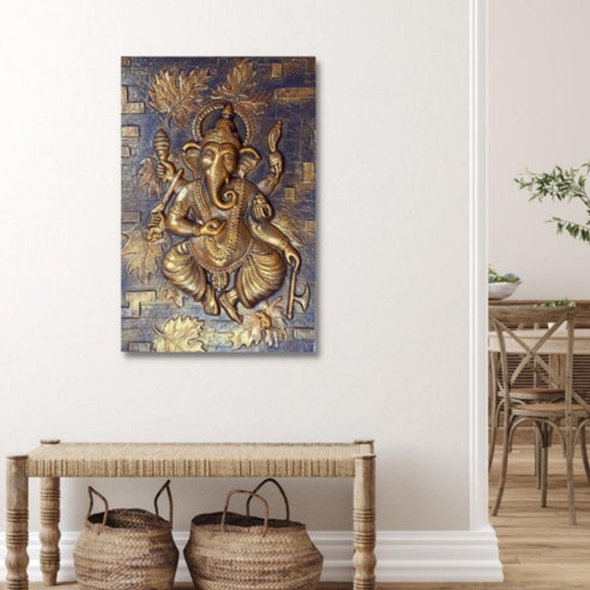 Modern 3D Ganesha Wall decor (36 x 24 Inches)