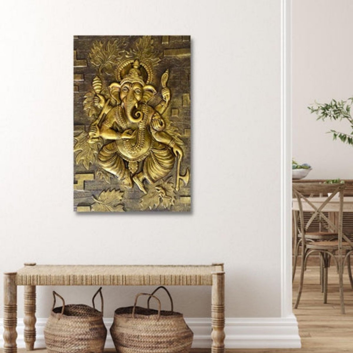Modern 3D Ganesha Wall decor (36 x 24 Inches)