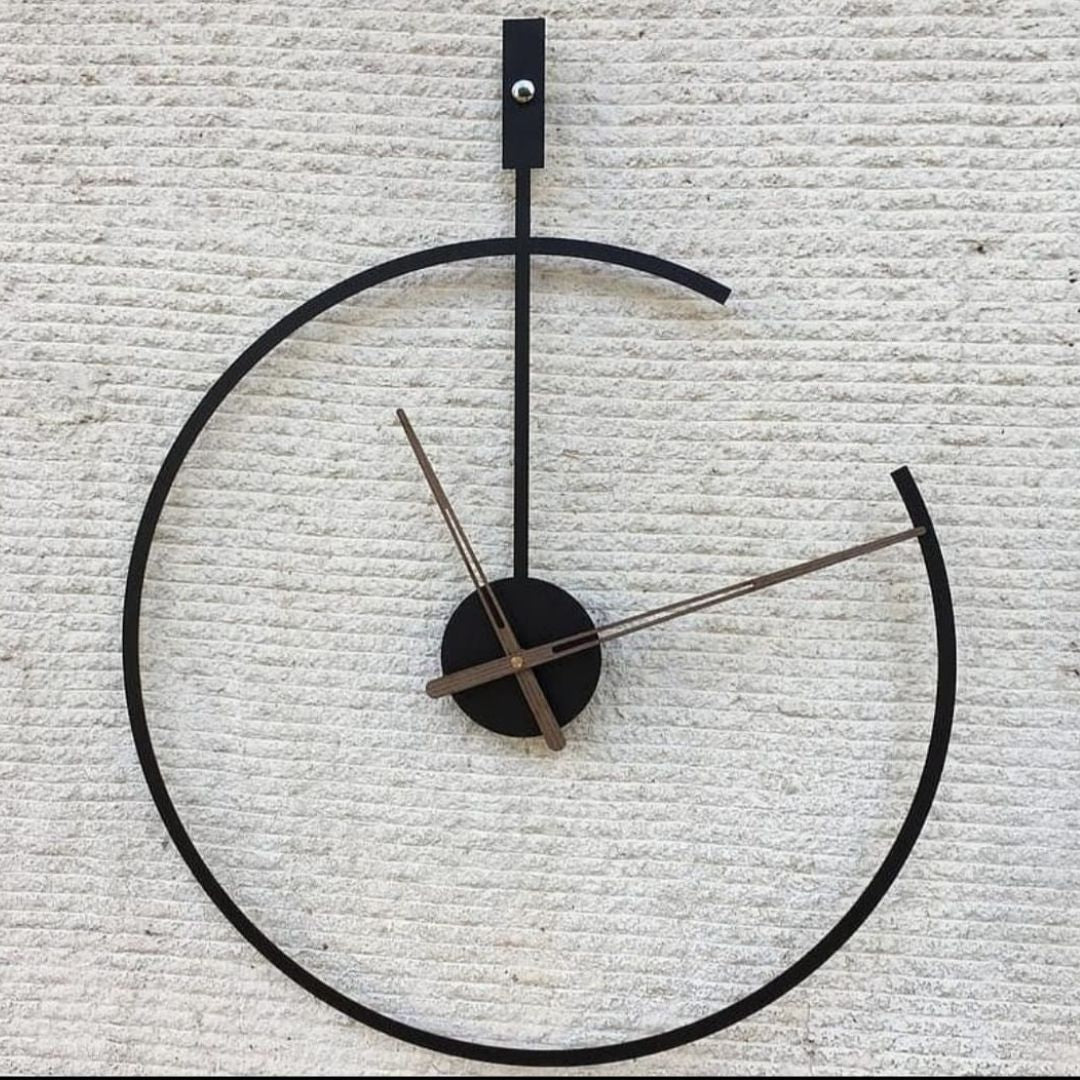 Monoring Black Wall Clock ( 24 Inches Dia)
