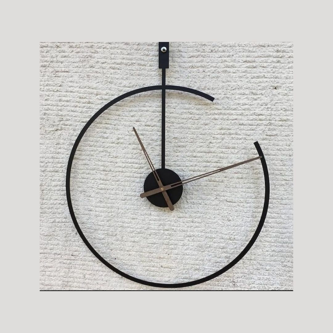 Monoring Black Wall Clock ( 24 Inches Dia)