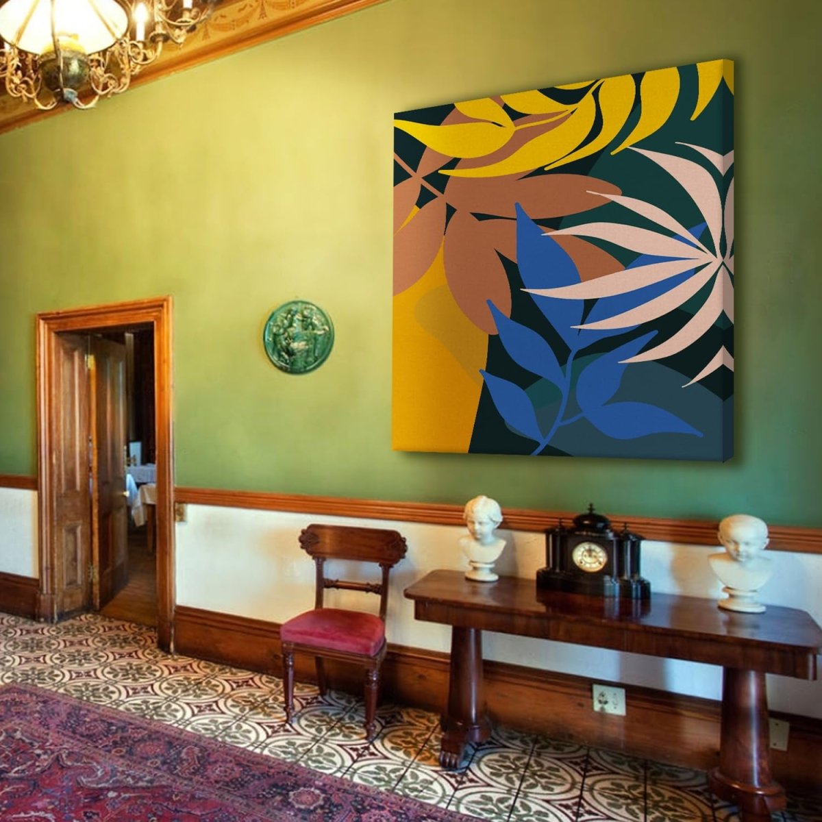 Mountain Majesty Boho Canvas Art (36 x 36 Inches)